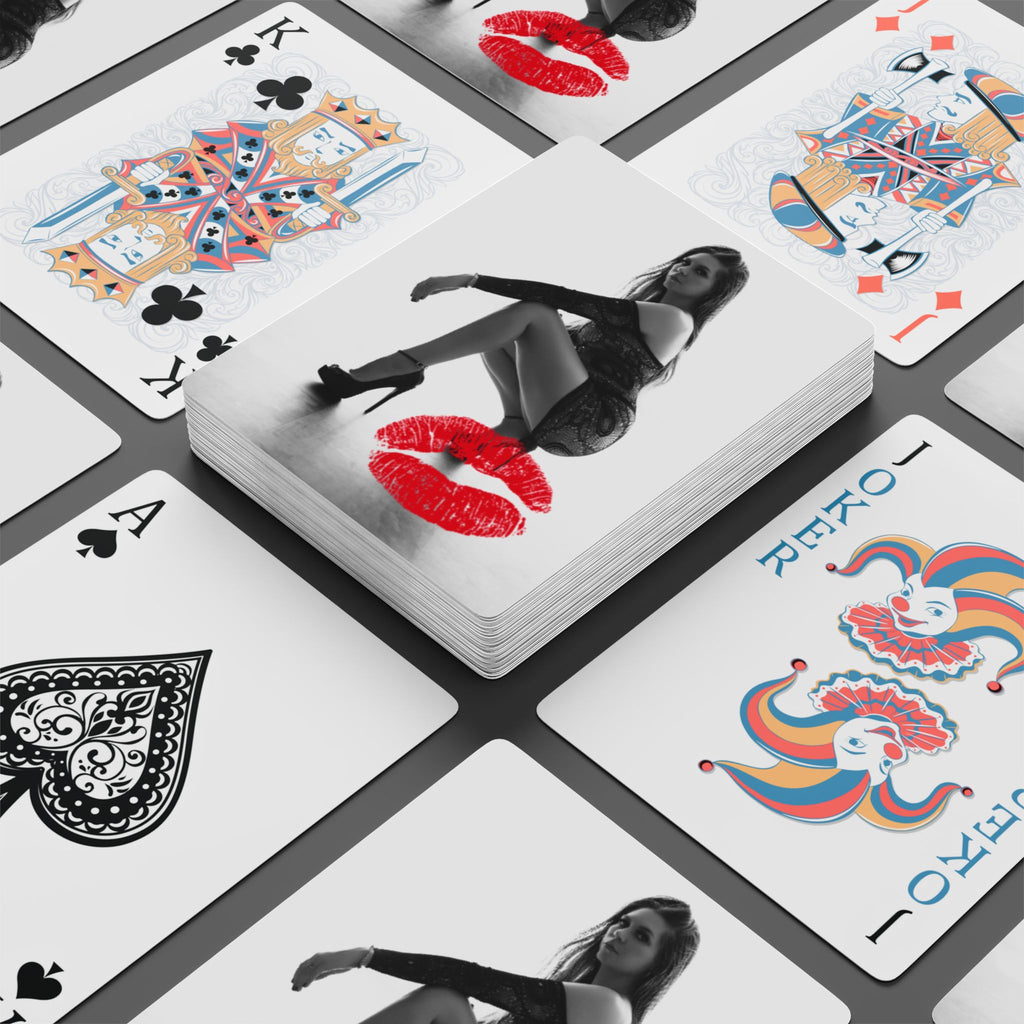 Personalized Poker Deck — Play Your Cards Right 😉 Kiss Design