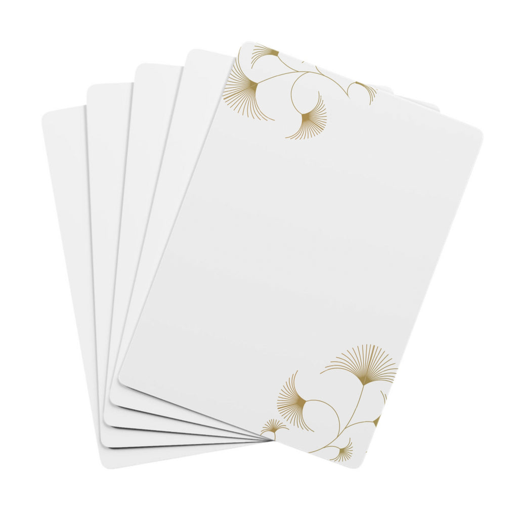 Personalized Poker Deck — Play Your Cards Right 😉 Flower Design