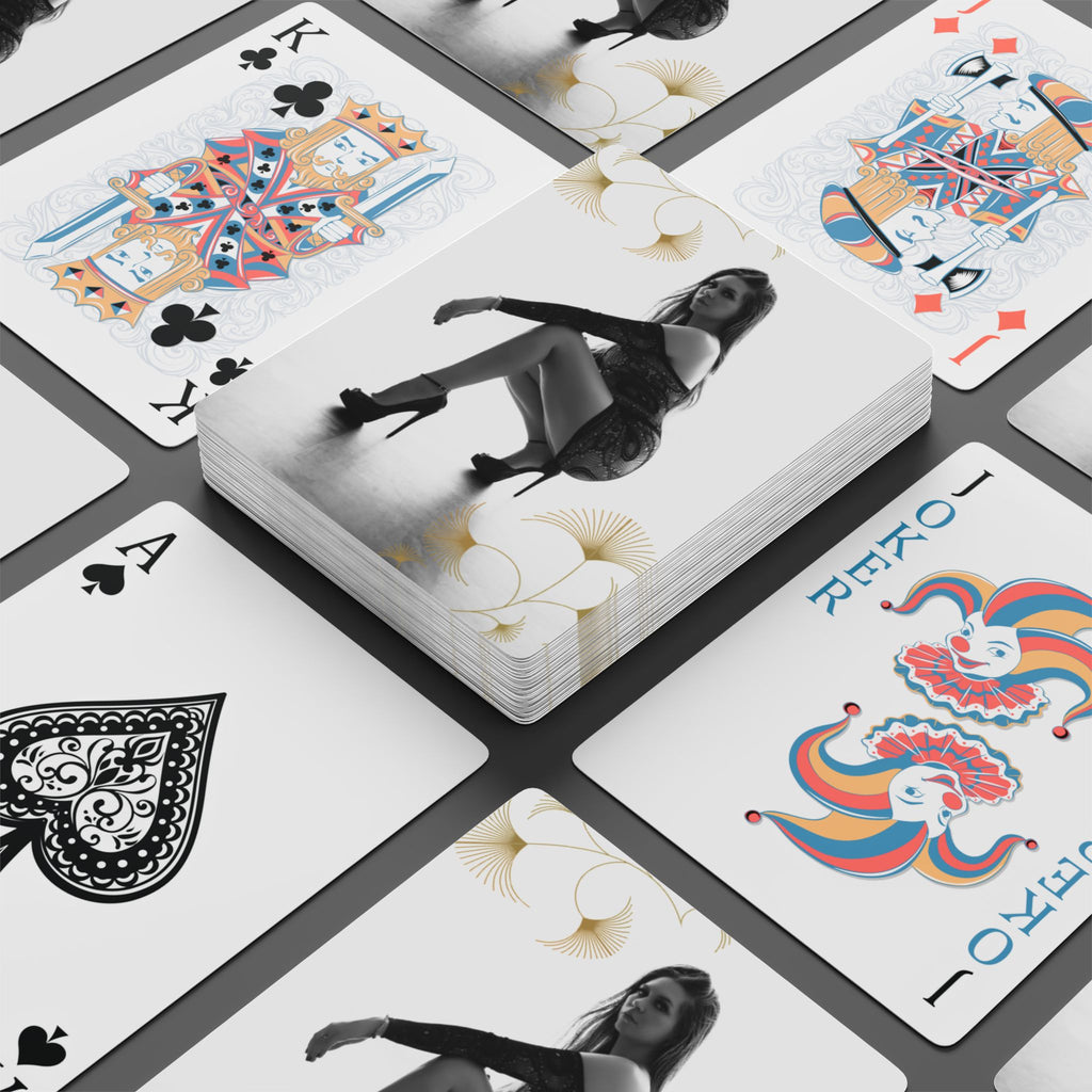 Personalized Poker Deck — Play Your Cards Right 😉 Flower Design